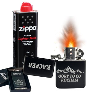 ZAPALNICZKA BENZYNOWA Z GRAWEREM PERSONALIZOWANA