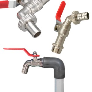 KRAN ZAWÓR KULKOWY OGRODOWY METALOWY ŚREDNICA 1/2"