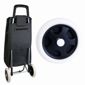 BIAŁE KOŁO KÓŁKA KOŁA WÓZKA TORBY NA ZAKUPY 15 CM