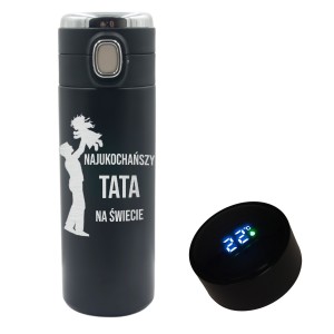 TERMOS KUBEK TERMICZNY LED WYŚWIETLACZ TEMP GRAWER