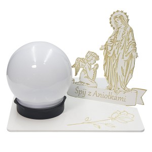WIECZNA LAMPKA ZNICZ SOLARNY STATUETKA NA CMENTARZ