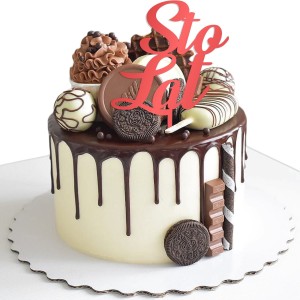 TOPPER DEKORACJA NA TORT CIASTO NAPIS STO LAT