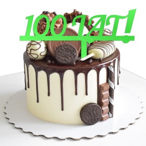 TOPPER DEKORACJA NA TORT CIASTO NAPIS STO LAT