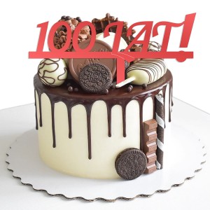 TOPPER DEKORACJA NA TORT CIASTO NAPIS STO LAT