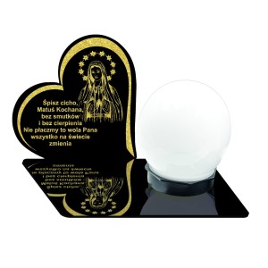 WIECZNA LAMPKA ZNICZ SOLARNY STATUETKA NA CMENTARZ