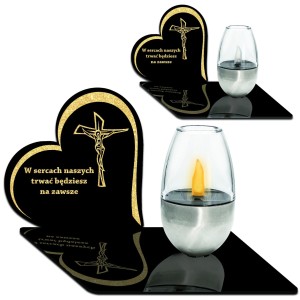WIECZNA LAMPKA ZNICZ SOLARNY STATUETKA NA CMENTARZ