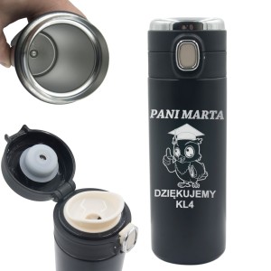 TERMOS KUBEK EKRAN LED GRAWER PREZENT dla NAUCZYCIELA Koniec Roku Dzień NAUCZYCIELA