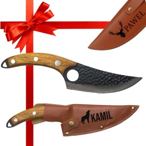 NÓŻ SZEFA KUCHNI NA SURVIVAL 27CM JAPOŃSKI  POKROWIEC Z TWOIM GRAWEREM