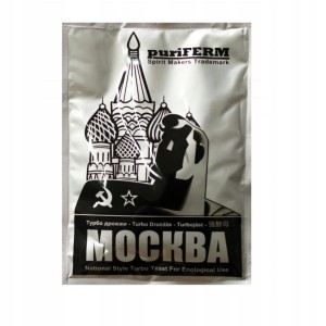 DROŻDŻE GORZELNICZE PURIFERM Turbo MOSKWA MOCKBA 140 G na 25L