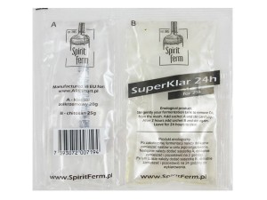 SPIRITFERM Środek Klarujący SUPERKLAR 24H KLARUJE WINO BIMBER NASTA