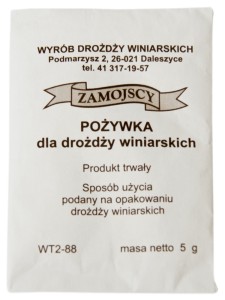 POŻYWKA NA WINO DLA DROŻDŻY WINIARSKICH ZAMOJSCY