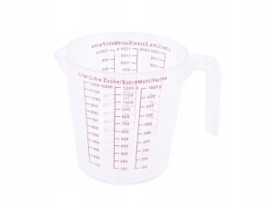 MIARKA OKRĄGŁY DZBANEK KUCHENNY Z PODZIAŁKĄ 500ML