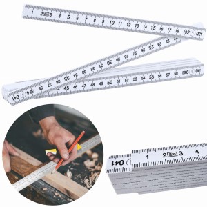 MIARA STOLARSKA budowlana METRÓWKA miarka SKŁADANA centymetr 2M