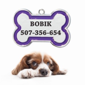 METALOWY IDENTYFIKATOR ADRESÓWKA DLA PSA KOŚĆ