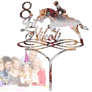 TOPPER NA TORT URODZINOWY PERSONALIZOWANY PIKER