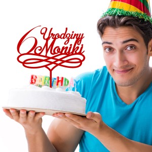 TOPPER NA TORT URODZINOWY PERSONALIZOWANY PIKER
