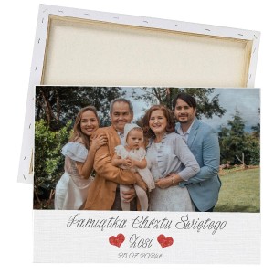 FOTOOBRAZ CHRZEST ŚW. Z TWOJĄ DEDYKACJĄ PREZENT DLA CHRZESTNYCH, DZIADKÓW