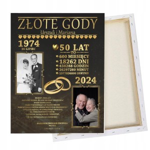 FOTOOBRAZ NA ROCZNICĘ ŚLUBU, URODZINY IMIENINY Z TWOJĄ DEDYKACJĄ 24X30CM