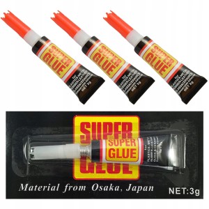 3 x BŁYSKAWICZNY KLEJ SUPER GLUE SZYBKI MOCNY STRONG Power Uniwersalny