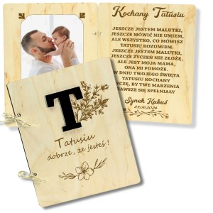 PREZENT Ramka prezent na PIERWSZY Dzień OJCA TATY i od starszych dzieci dla TATY