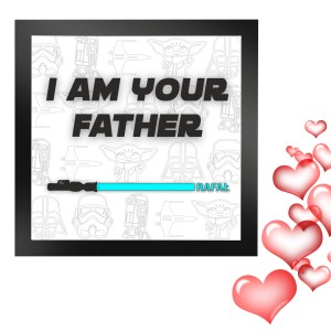 PERSONALIZOWANA RAMKA NA DZIEŃ OJCA PREZENT DLA TATY 3D STAR WARS