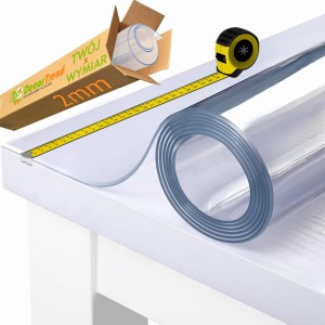 MATA OCHRONNA NA WYMIAR 1000cm BLAT STÓŁ 2MM PODKŁADKA MIĘKKIE SZKŁO GRATIS