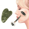 MASAŻER DO TWARZY WAŁEK JADEITOWY + KAMIEŃ GUA SHA