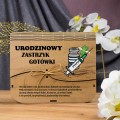 Zastrzyk gotówki na 18 URODZINY pudełko na pieniądze ŚMIESZNY PREZENT