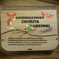 Zastrzyk gotówki na 18 URODZINY pudełko na pieniądze ŚMIESZNY PREZENT