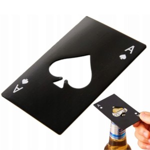 OTWIERACZ DO BUTELEK KAPSLI METALOWA KARTA SOLIDNY DO PORTFELA