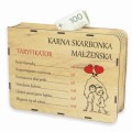 SKARBONKA MAŁŻEŃSKA KARNA PREZENT ROCZNICA ŚLUB MŁODA PARA UPOMINEK