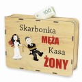 SKARBONKA MAŁŻEŃSKA KARNA PREZENT ROCZNICA ŚLUB MŁODA PARA UPOMINEK