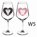 2 KIELISZKI DO WINA PREZENT ŚLUBNY NA ŚLUB  ROCZNICĘ 5-50 UPOMINEK