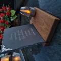 SOLARNY ZNICZ LED STATUETKA NA CMENTARZ GRÓB DUŻA DĄB
