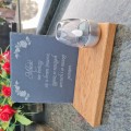 SOLARNY ZNICZ LED STATUETKA NA CMENTARZ GRÓB DUŻA DĄB