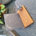 SOLARNY ZNICZ LED STATUETKA NA CMENTARZ GRÓB DUŻA DĄB