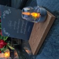 SOLARNY ZNICZ LED STATUETKA NA CMENTARZ GRÓB DUŻA DĄB