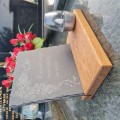 SOLARNY ZNICZ LED STATUETKA NA CMENTARZ GRÓB DUŻA DĄB