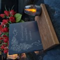 SOLARNY ZNICZ LED STATUETKA NA CMENTARZ GRÓB DUŻA DĄB