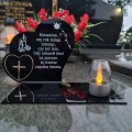 SOLARNY ZNICZ LED STATUETKA SERCE NA CMENTARZ GRÓB DUŻA