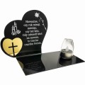 SOLARNY ZNICZ LED STATUETKA SERCE NA CMENTARZ GRÓB DUŻA