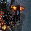 SOLARNY ZNICZ LED STATUETKA SERCE NA CMENTARZ GRÓB DUŻA