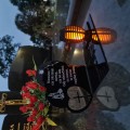SOLARNY ZNICZ LED STATUETKA SERCE NA CMENTARZ GRÓB DUŻA