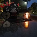 SOLARNY ZNICZ LED STATUETKA SERCE NA CMENTARZ GRÓB DUŻA