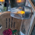 SOLARNY ZNICZ LED STATUETKA NA CMENTARZ GRÓB DUŻA