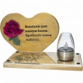 SOLARNY ZNICZ LED STATUETKA NA CMENTARZ GRÓB DUŻA