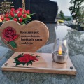 SOLARNY ZNICZ LED STATUETKA NA CMENTARZ GRÓB DUŻA