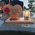SOLARNY ZNICZ LED STATUETKA NA CMENTARZ GRÓB DUŻA