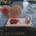 SOLARNY ZNICZ LED STATUETKA NA CMENTARZ GRÓB DUŻA