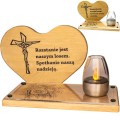 SOLARNY ZNICZ LED STATUETKA NA CMENTARZ GRÓB DUŻA